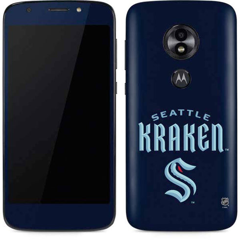 NHL Seattle Kraken Script Moto E5 Play Skin
